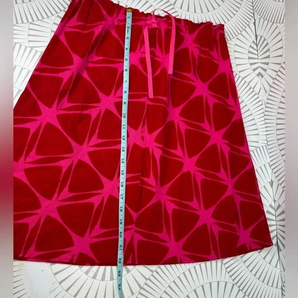 H&M Women’s Linen Blend Skirt‎ Red Hot Pink US 8